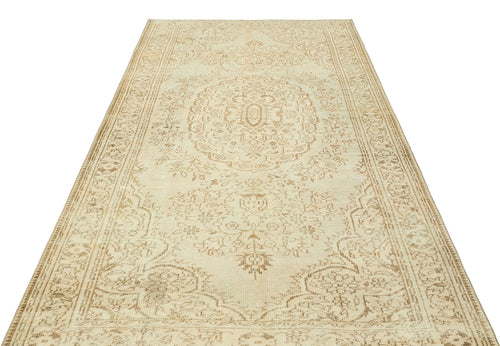 Atina 35985 Beige Vintage Wool Handmade Area Rug 5'7" x 9'8"