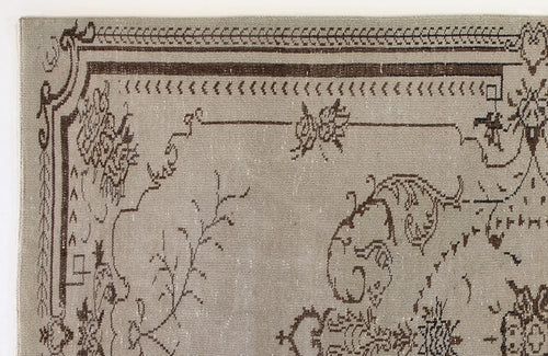 Atina 4439 Beige Vintage Wool Handmade Area Rug 5'7" x 9'0"