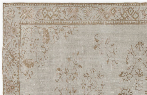 Atina 5249 Beige Vintage Wool Handmade Area Rug 5'3" x 8'8"