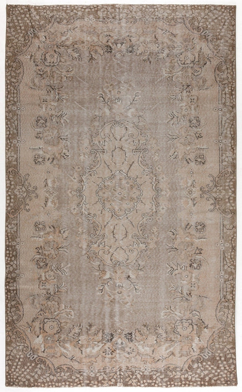 Atina 5544 Beige Vintage Wool Handmade Area Rug 5'9" x 9'6"