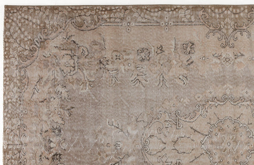 Atina 5544 Beige Vintage Wool Handmade Area Rug 5'9" x 9'6"