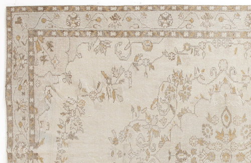 Atina 5851 Beige Vintage Wool Handmade Area Rug 6'0" x 9'8"