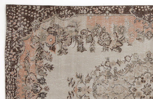 Atina 6216 Beige Vintage Wool Handmade Area Rug 5'7" x 9'1"