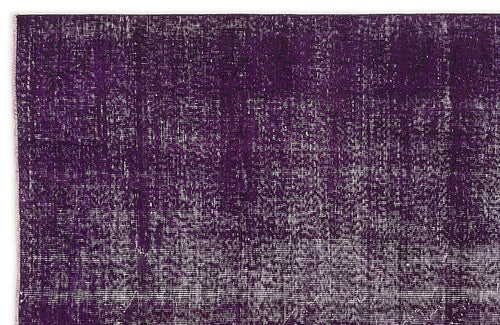 Atina 7650 Purple Vintage Wool Handmade Area Rug 5'3" x 8'4"