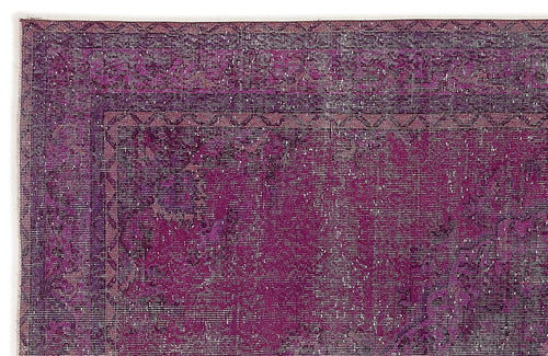 Atina 7765 Pink Vintage Wool Handmade Area Rug 5'11" x 9'10"