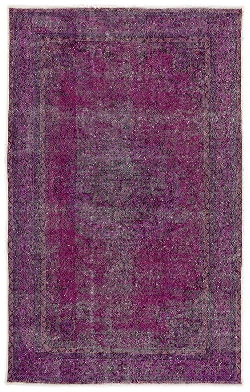 Atina 7765 Pink Vintage Wool Handmade Area Rug 5'11" x 9'10"