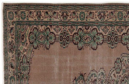 Atina 7769 Beige Vintage Wool Handmade Area Rug 5'9" x 9'2"