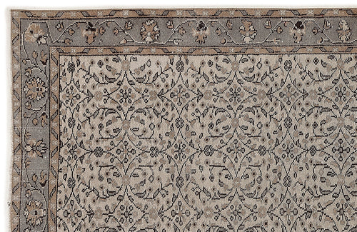 Atina 7783 Beige Vintage Wool Handmade Area Rug 5'8" x 10'0"