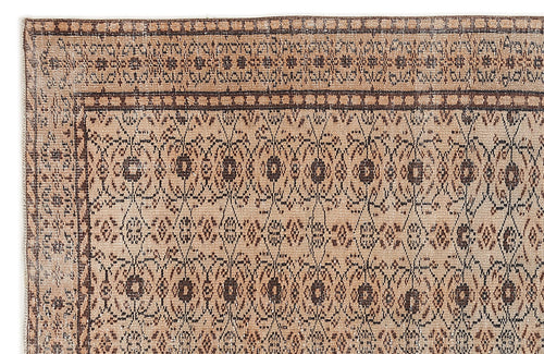 Atina 7816 Beige Vintage Wool Handmade Area Rug 5'7" x 9'0"