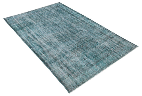 Atina 8005 Turquoise Vintage Wool Handmade Area Rug 5'11" x 9'4"