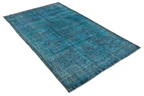 Atina 8033 Turquoise Vintage Wool Handmade Area Rug 5'11" x 9'10"