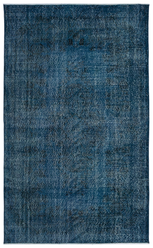 Atina 8318 Turquoise Vintage Wool Handmade Area Rug 5'7" x 9'1"
