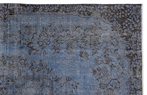 Atina 8323 Blue Vintage Wool Handmade Area Rug 5'8" x 9'4"