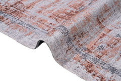 Orange Area Rug - Digital Print Cotton Chenille Rug for Living Room & Kitchen