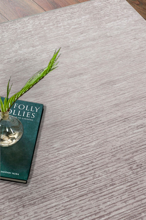 Cream Striped Area Rug - Machine Made Rug | Non Slip Carpet, Soft Textured Pile