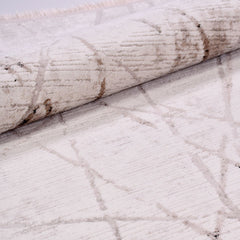 Juliana Cream Geometric Machine Made Area Rug