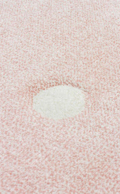 Kids Pink Rug - Soft Flatweave Children's Area Rug | Washable Non Slip Carpet