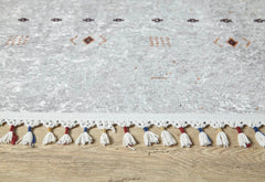 White Area Rug - Classic Digital Print Rug | Antibacterial, Non Slip Floor Mat