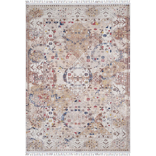Modern Digital Print Rug - Cream Area Rug With Non Slip, Antibacterial Benefits