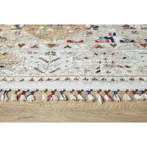 Modern Digital Print Rug - Cream Area Rug With Non Slip, Antibacterial Benefits