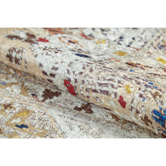 Modern Digital Print Rug - Cream Area Rug With Non Slip, Antibacterial Benefits