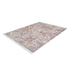 Modern Digital Print Rug - Cream Area Rug With Non Slip, Antibacterial Benefits
