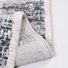 Callie Grey Frame Cotton Machine Made Area Rug