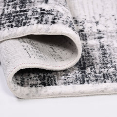 Callie Grey Frame Cotton Machine Made Area Rug