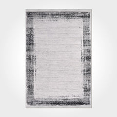 Callie Grey Frame Cotton Machine Made Area Rug